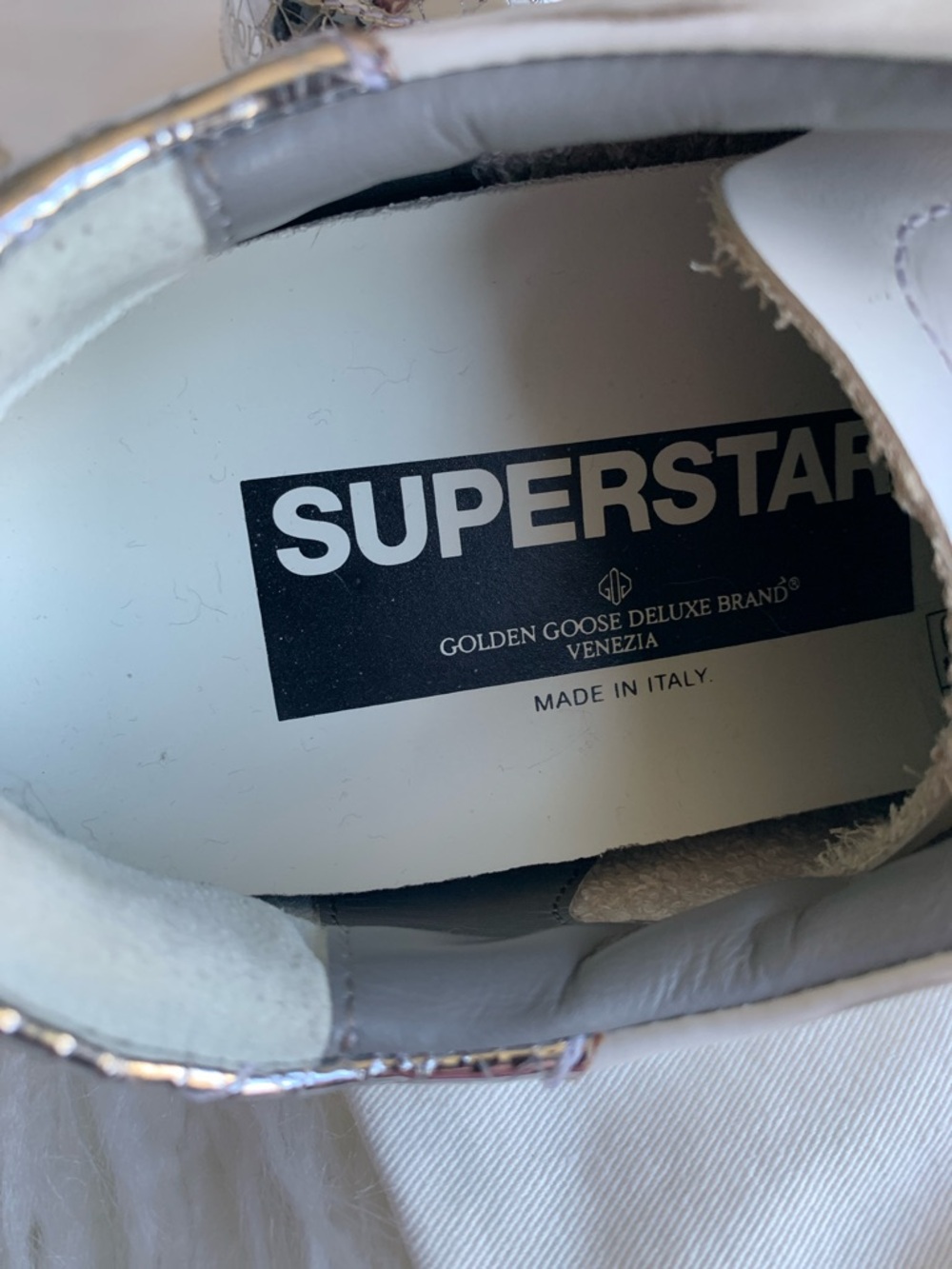 🌟GOLDEN GOOSE WHITE LEATHER SNEAKERS🌟 - Picture 5 of 11